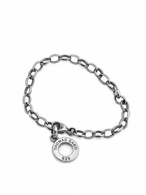 Thomas Sabo Charm Club Sterling Silver Link Chain Bracelet 7"